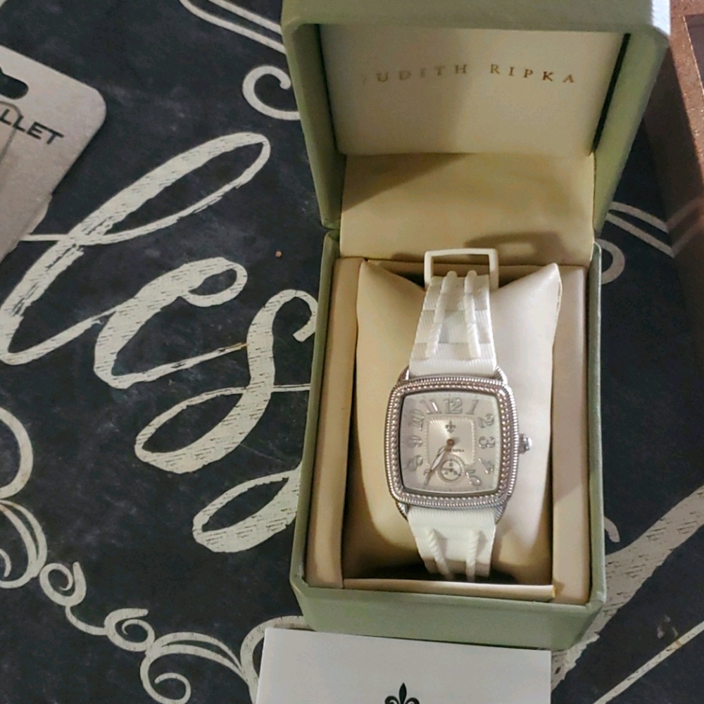 Judith ripka xo dual time gorgeous watch free gift